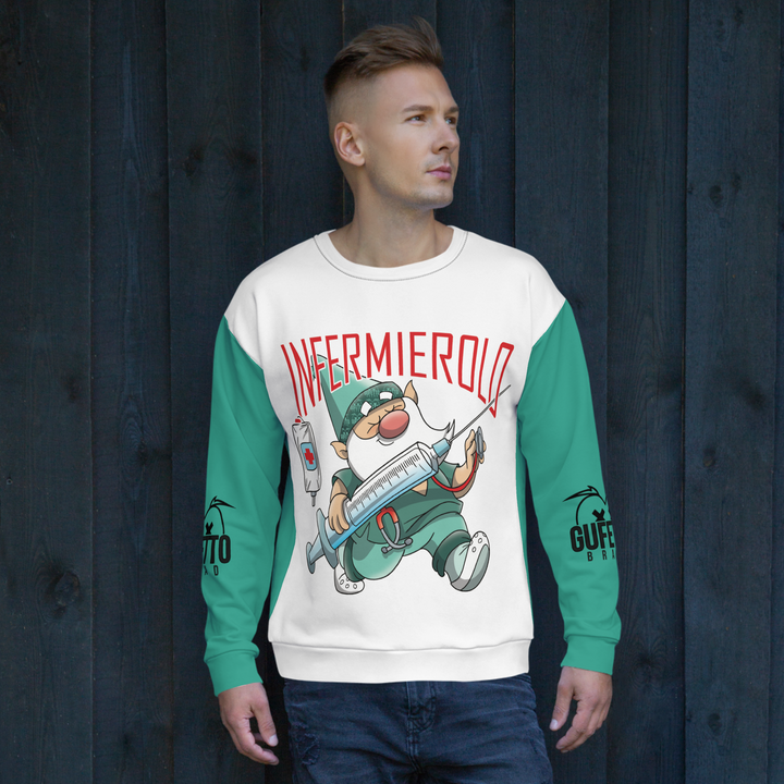 Felpa unisex Uomo/Donna INFERMIEROLO - Gufetto Brand