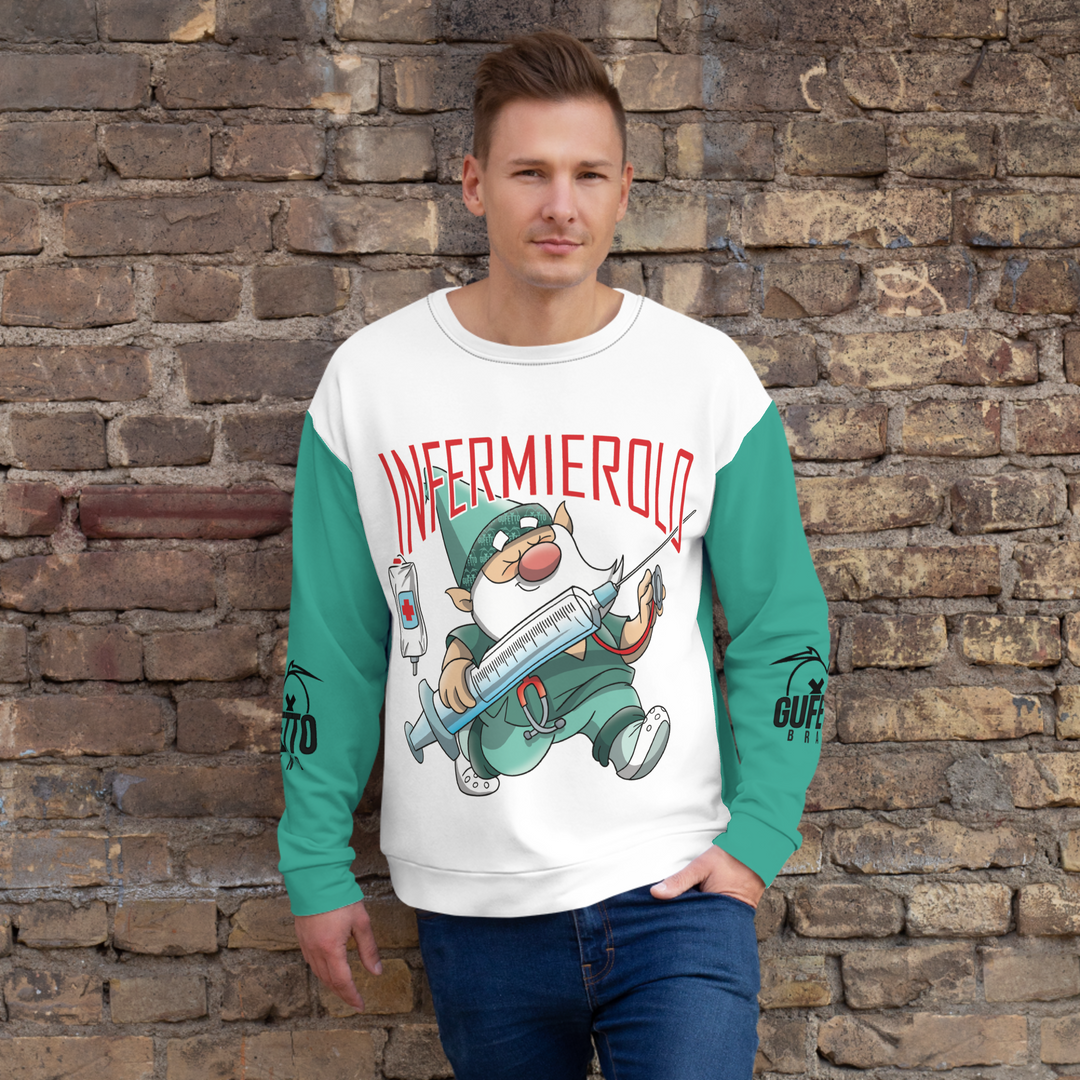 Felpa unisex Uomo/Donna INFERMIEROLO - Gufetto Brand