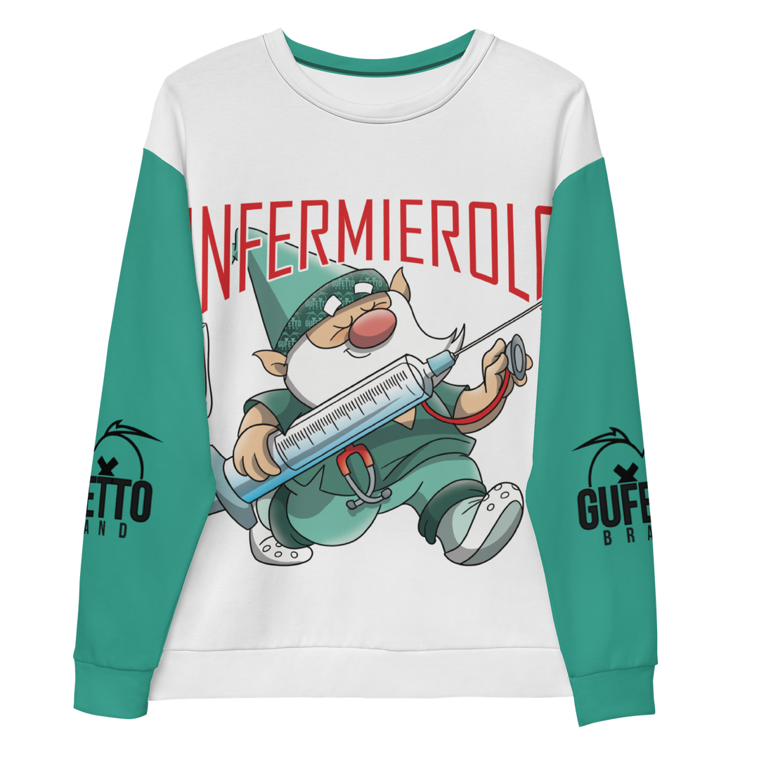 Felpa unisex Uomo/Donna INFERMIEROLO - Gufetto Brand