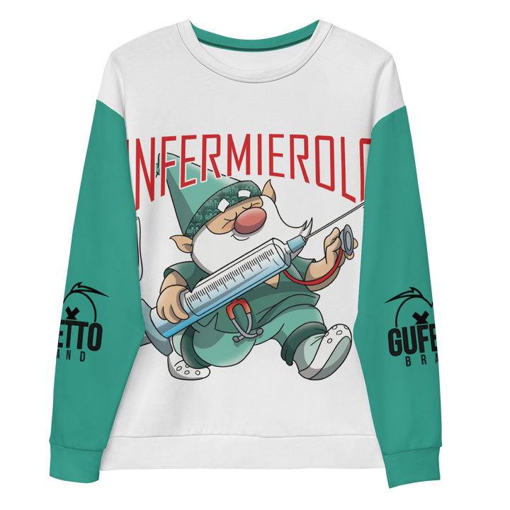 Felpa unisex Uomo/Donna INFERMIEROLO - Gufetto Brand
