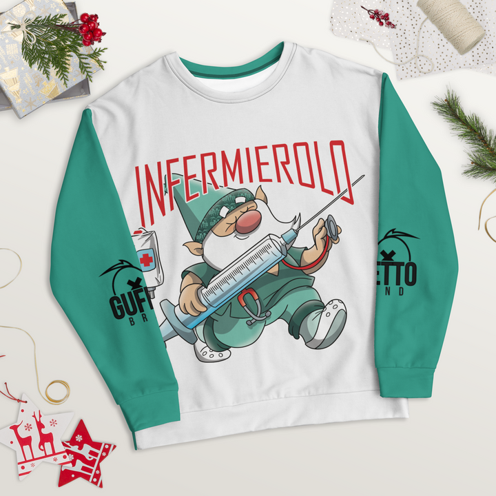Felpa unisex Uomo/Donna INFERMIEROLO - Gufetto Brand