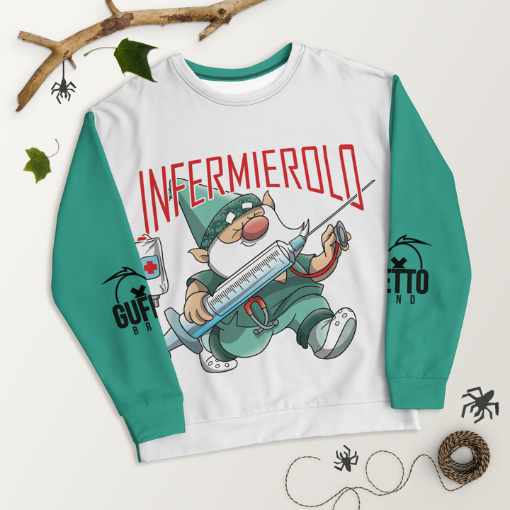 Felpa unisex Uomo/Donna INFERMIEROLO - Gufetto Brand