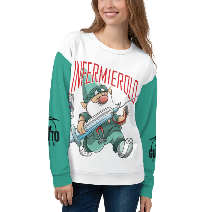 Felpa unisex Uomo/Donna INFERMIEROLO - Gufetto Brand