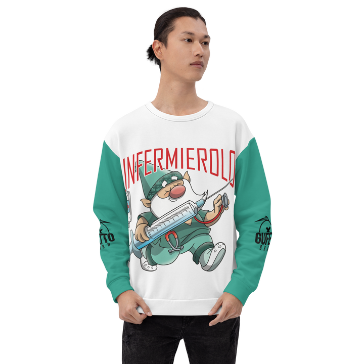 Felpa unisex Uomo/Donna INFERMIEROLO - Gufetto Brand
