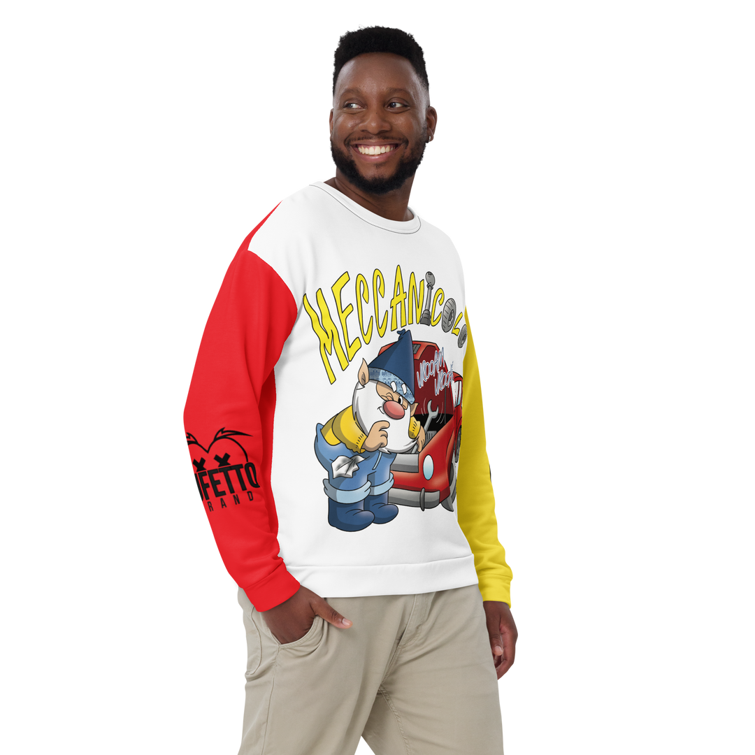 Felpa unisex Uomo/Donna MECCANICOLO - Gufetto Brand