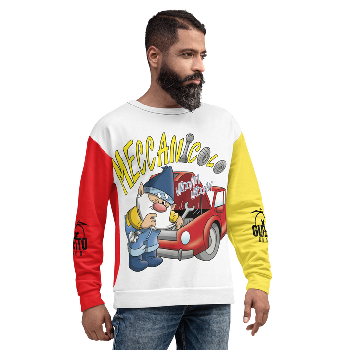 Felpa unisex Uomo/Donna MECCANICOLO - Gufetto Brand