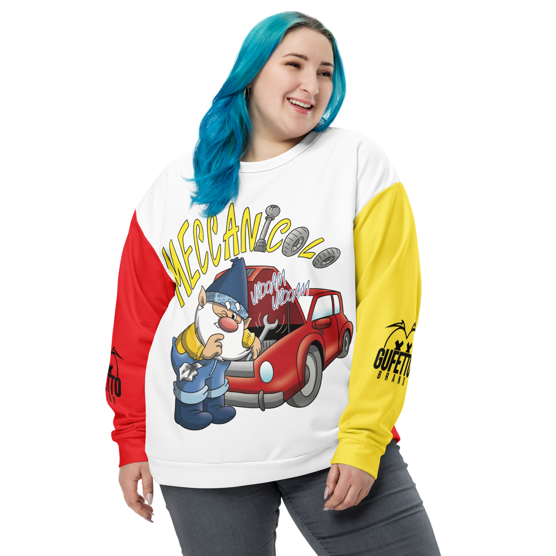 Felpa unisex Uomo/Donna MECCANICOLO - Gufetto Brand