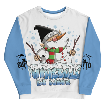 Felpa unisex Uomo/Donna PUPAZZOLO DI NEVE