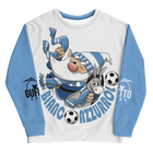 Felpa unisex Uomo/Donna BIANCO AZZURROLO - Gufetto Brand