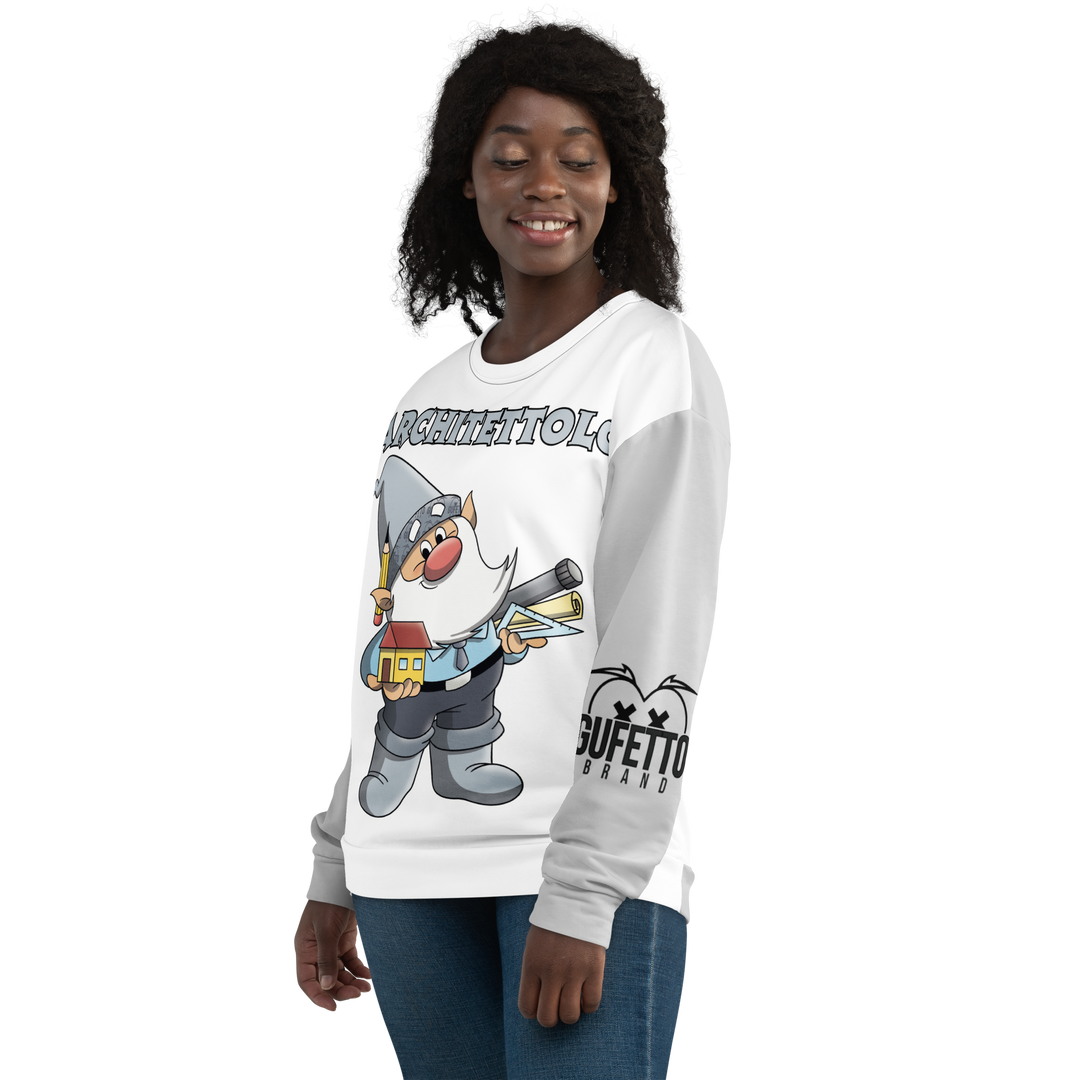 Felpa unisex Uomo/Donna ARCHITETTOLO - Gufetto Brand