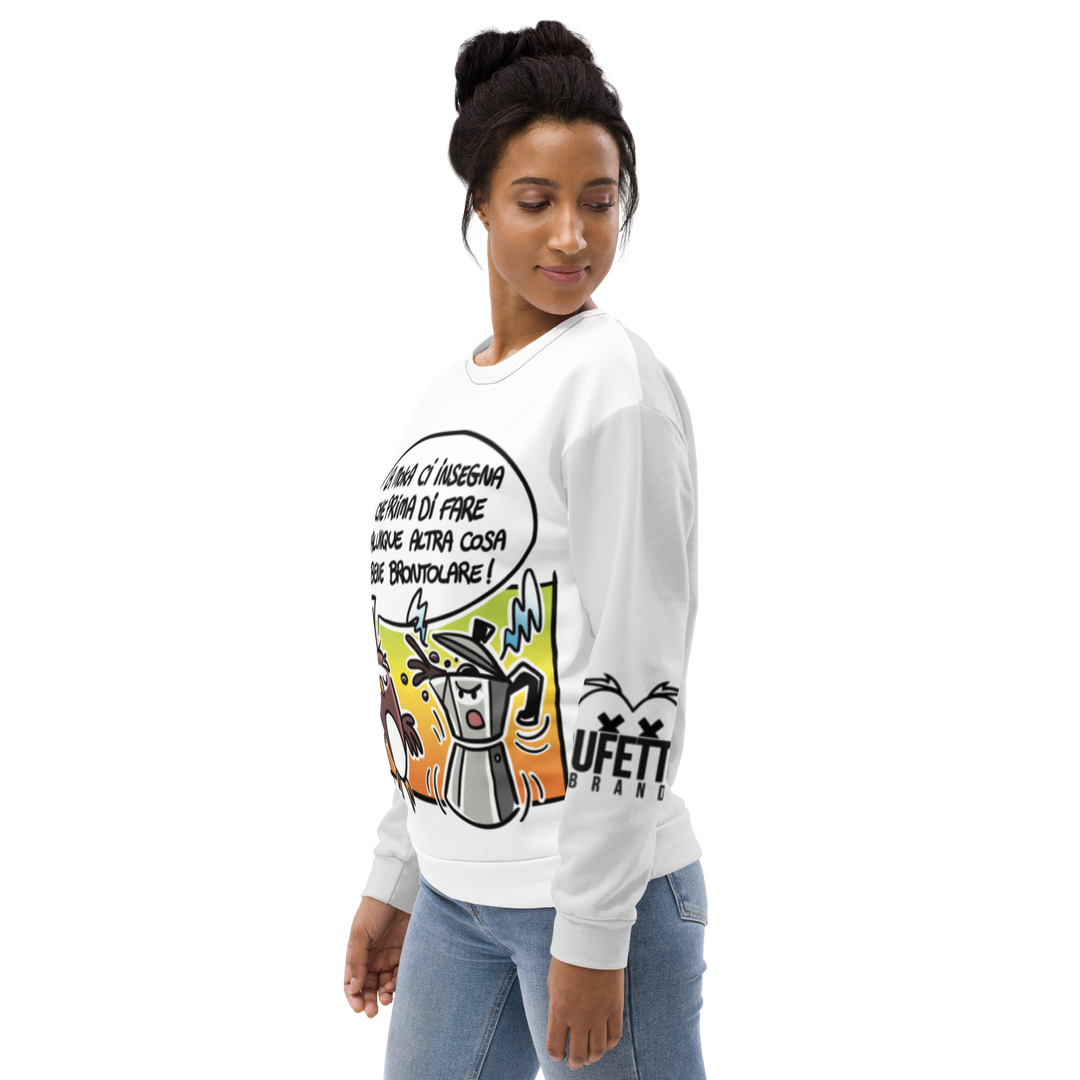 Felpa unisex Uomo/Donna LA MOKA - Gufetto Brand