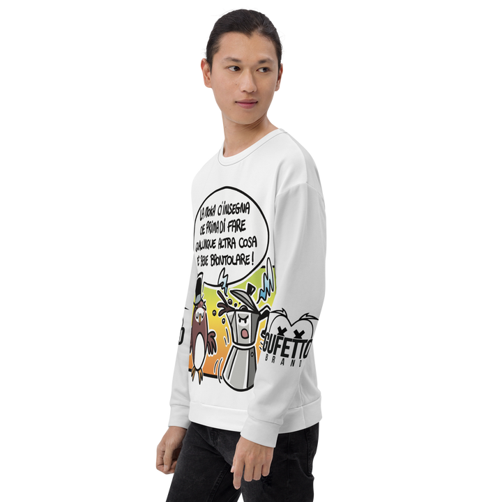 Felpa unisex Uomo/Donna LA MOKA - Gufetto Brand