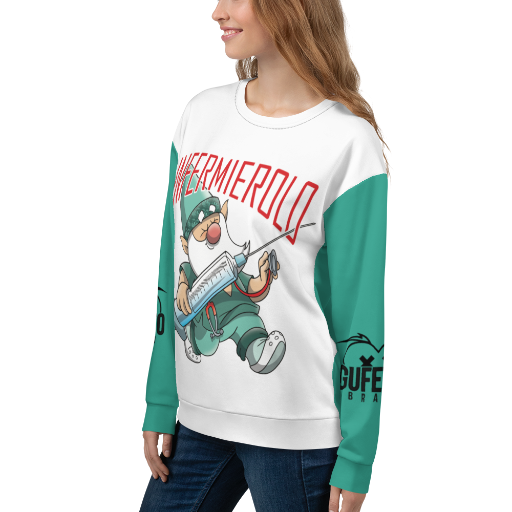 Felpa unisex Uomo/Donna INFERMIEROLO - Gufetto Brand