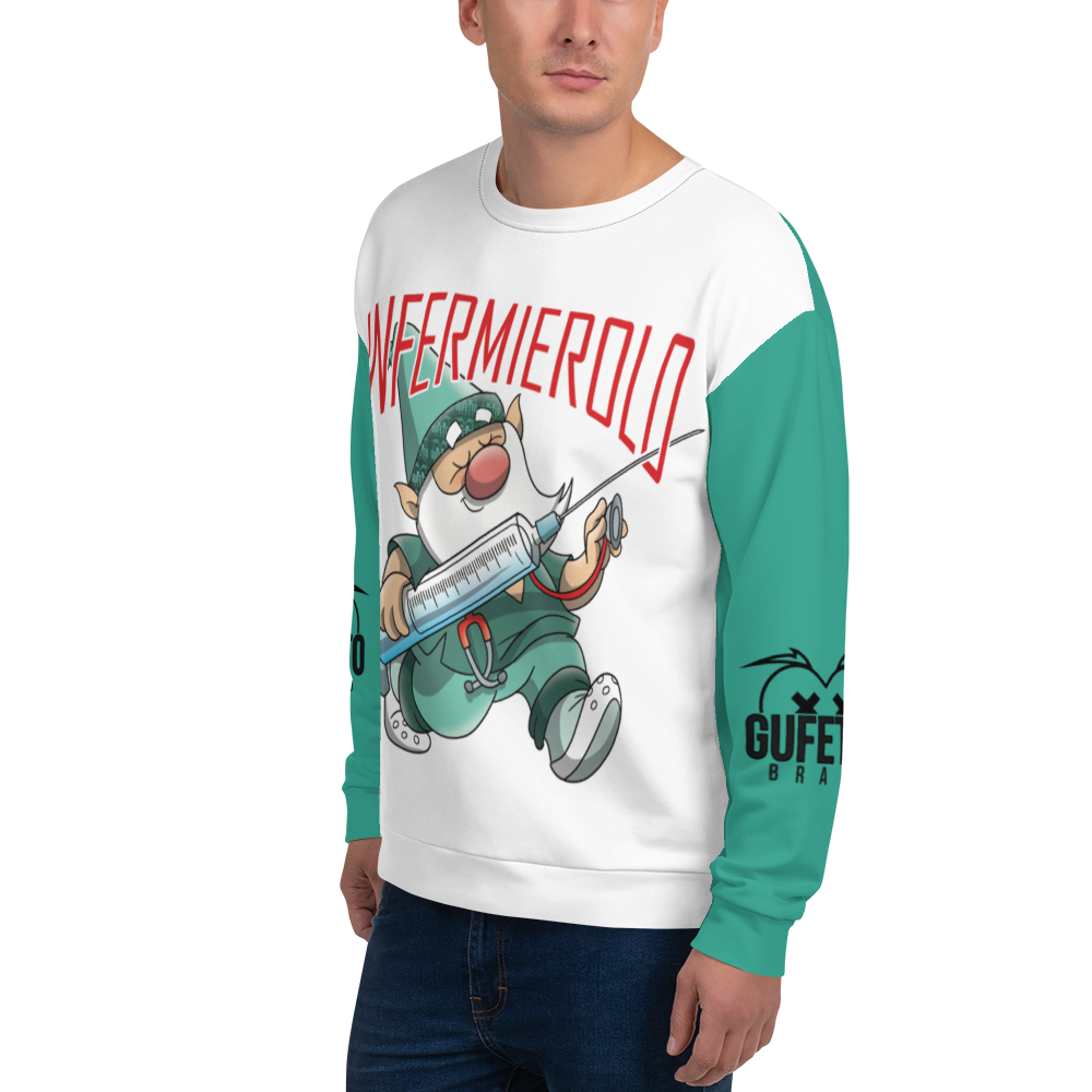 Felpa unisex Uomo/Donna INFERMIEROLO - Gufetto Brand