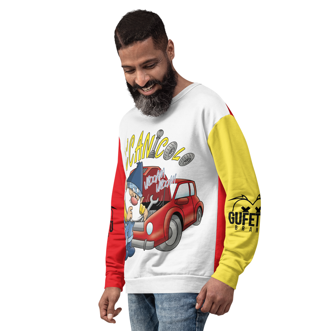 Felpa unisex Uomo/Donna MECCANICOLO - Gufetto Brand