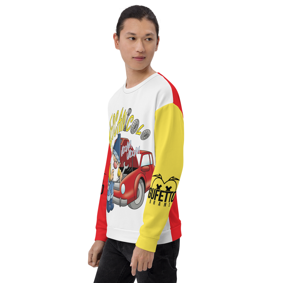 Felpa unisex Uomo/Donna MECCANICOLO - Gufetto Brand