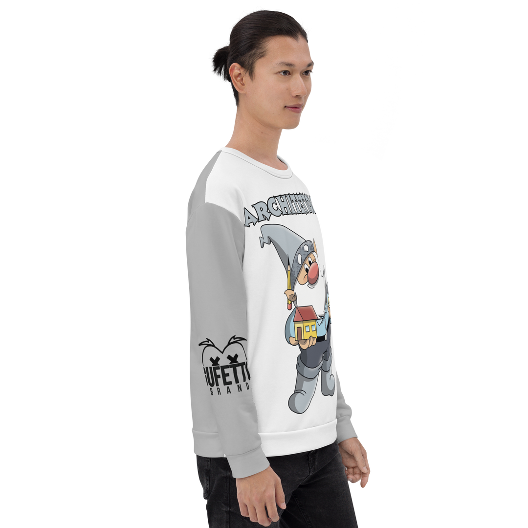 Felpa unisex Uomo/Donna ARCHITETTOLO - Gufetto Brand