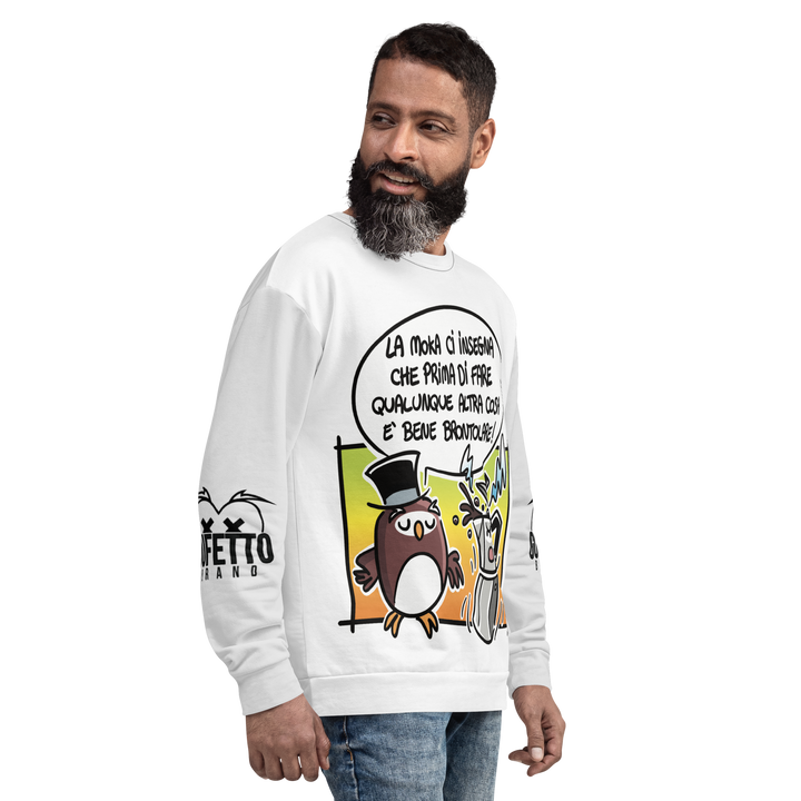 Felpa unisex Uomo/Donna LA MOKA - Gufetto Brand