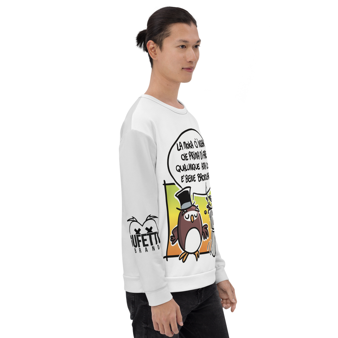 Felpa unisex Uomo/Donna LA MOKA - Gufetto Brand