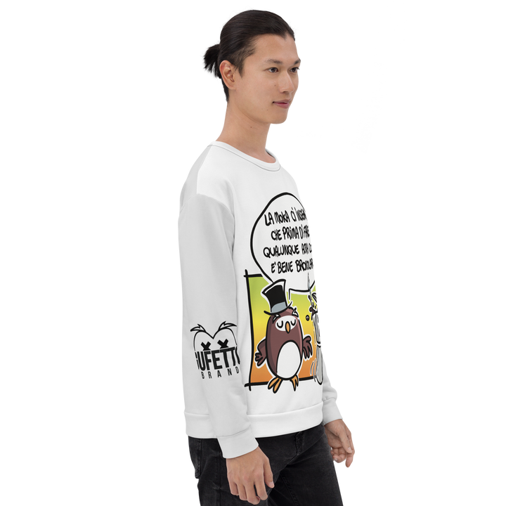 Felpa unisex Uomo/Donna LA MOKA - Gufetto Brand