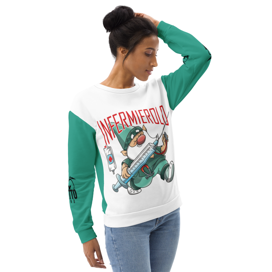 Felpa unisex Uomo/Donna INFERMIEROLO - Gufetto Brand