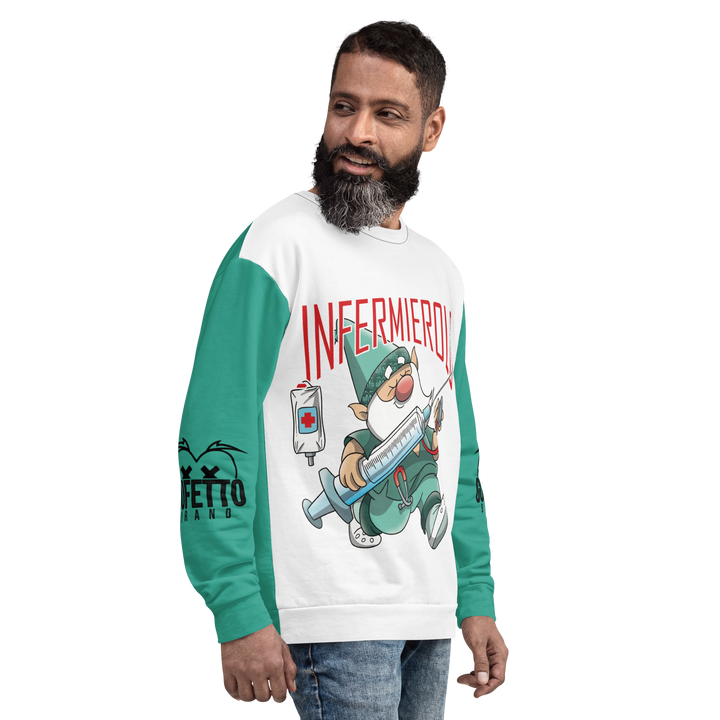 Felpa unisex Uomo/Donna INFERMIEROLO - Gufetto Brand