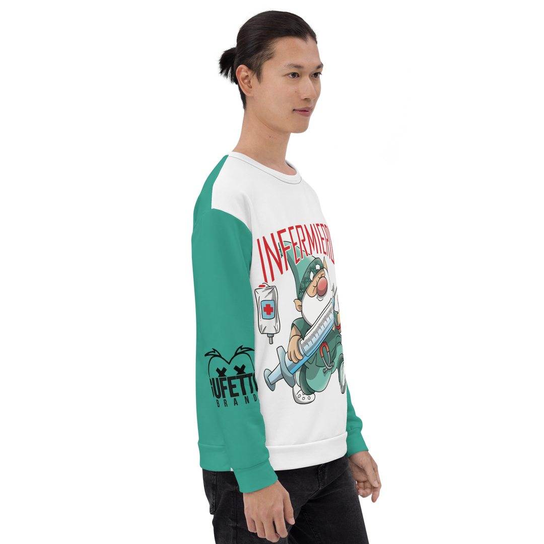 Felpa unisex Uomo/Donna INFERMIEROLO - Gufetto Brand