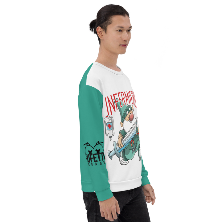 Felpa unisex Uomo/Donna INFERMIEROLO - Gufetto Brand