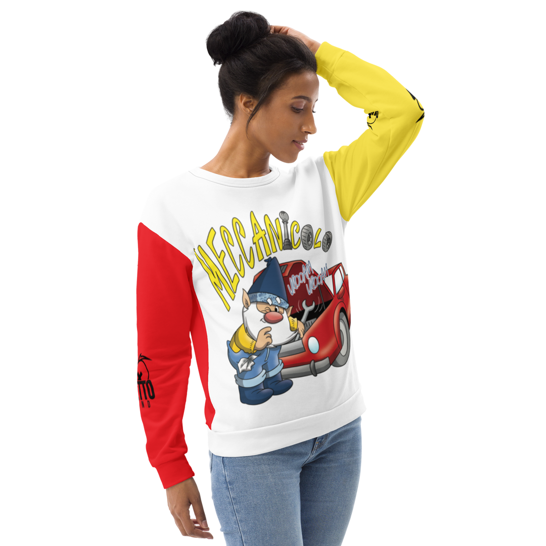 Felpa unisex Uomo/Donna MECCANICOLO - Gufetto Brand