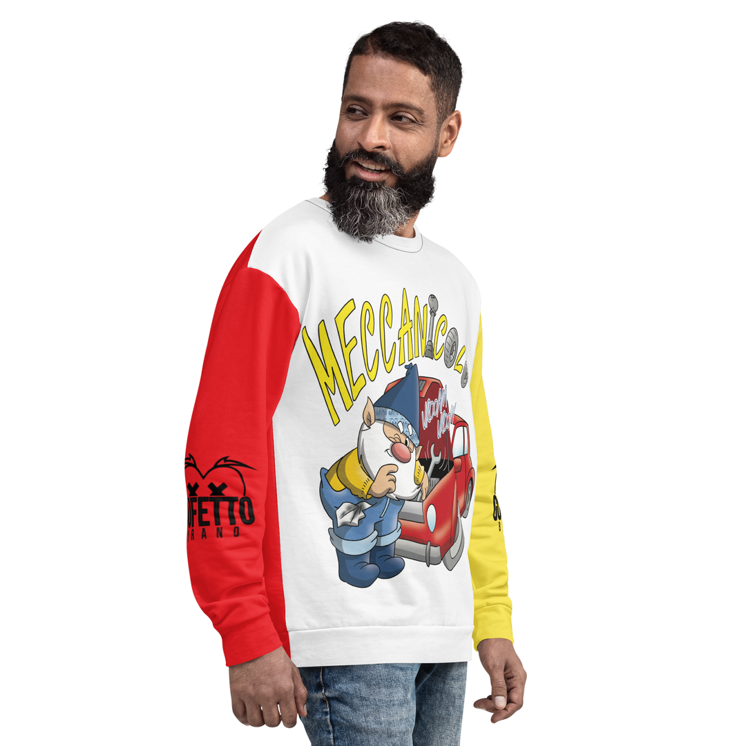 Felpa unisex Uomo/Donna MECCANICOLO - Gufetto Brand