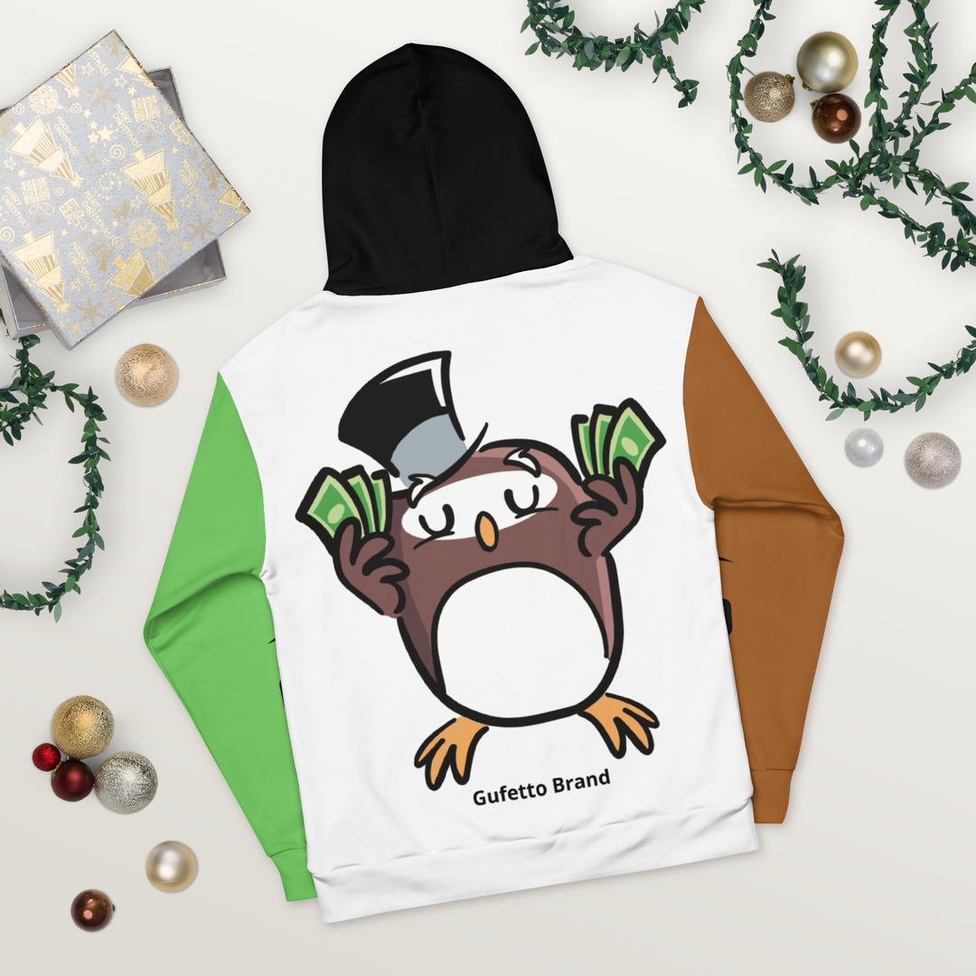 Felpa con cappuccio Uomo/Donna GUFETTO SOLDI - Gufetto Brand