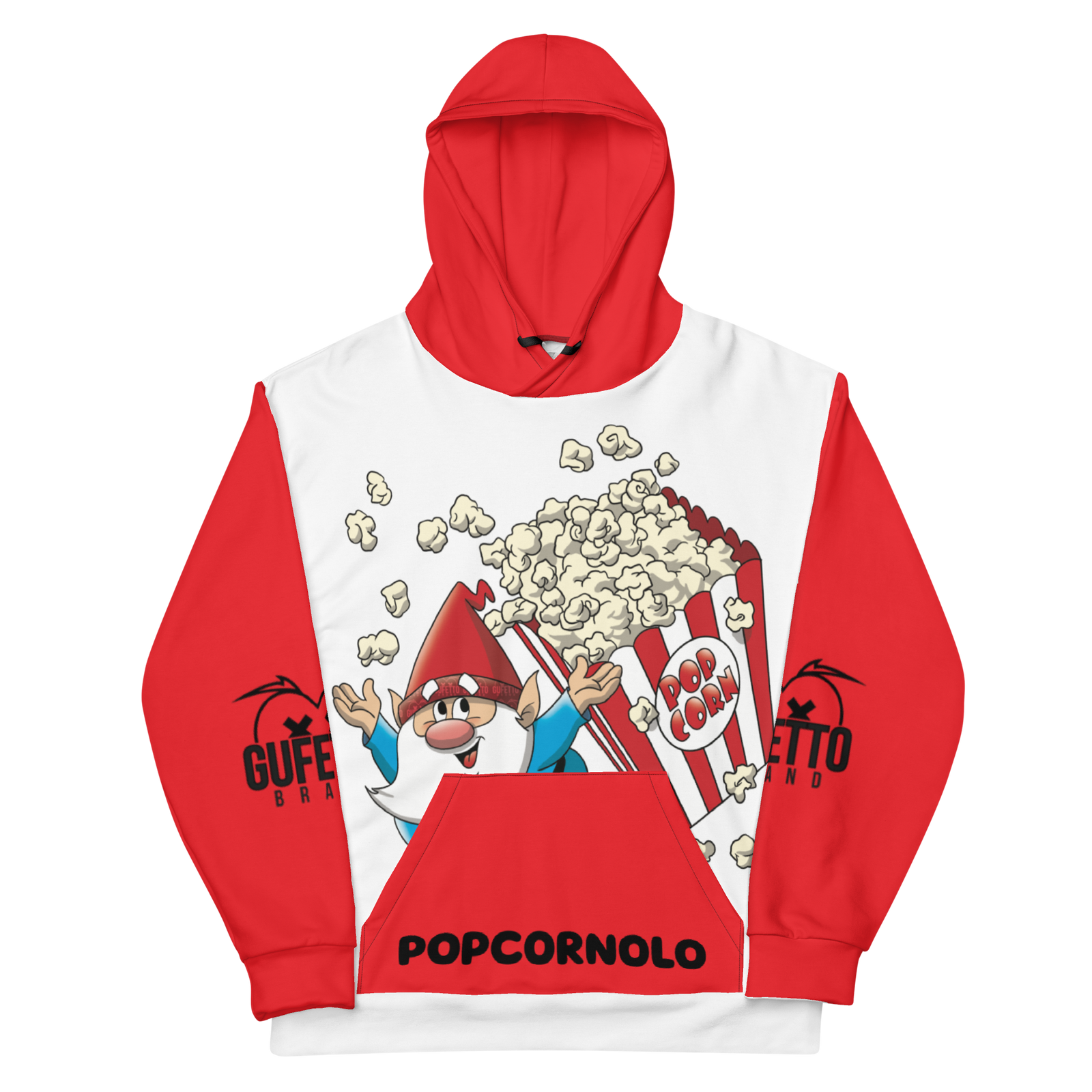 Felpa con cappuccio Uomo/Donna POPCORNOLO - Gufetto Brand