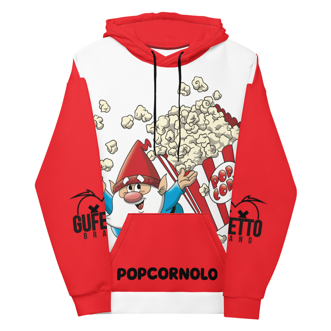 Felpa con cappuccio Uomo/Donna POPCORNOLO - Gufetto Brand