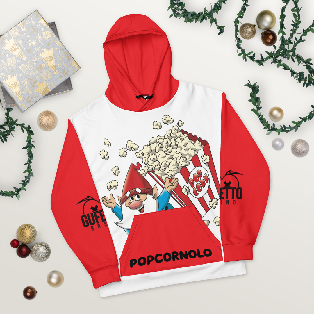 Felpa con cappuccio Uomo/Donna POPCORNOLO - Gufetto Brand
