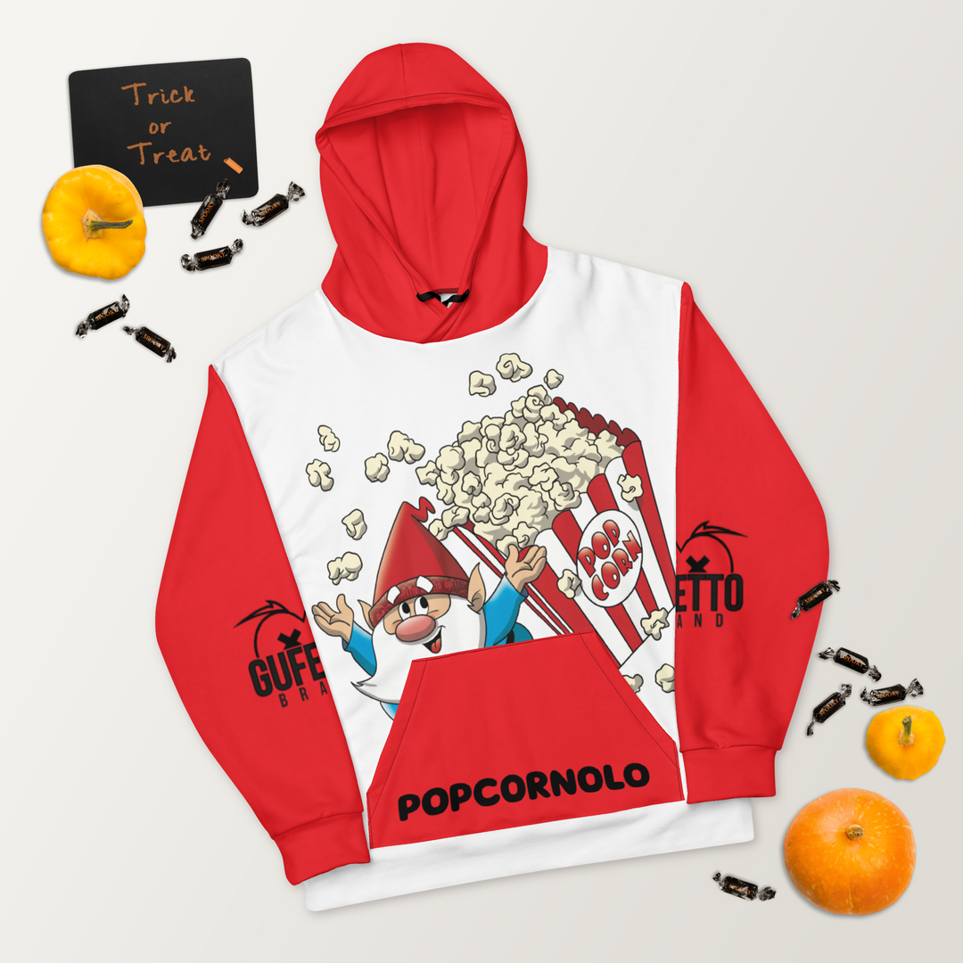 Felpa con cappuccio Uomo/Donna POPCORNOLO - Gufetto Brand