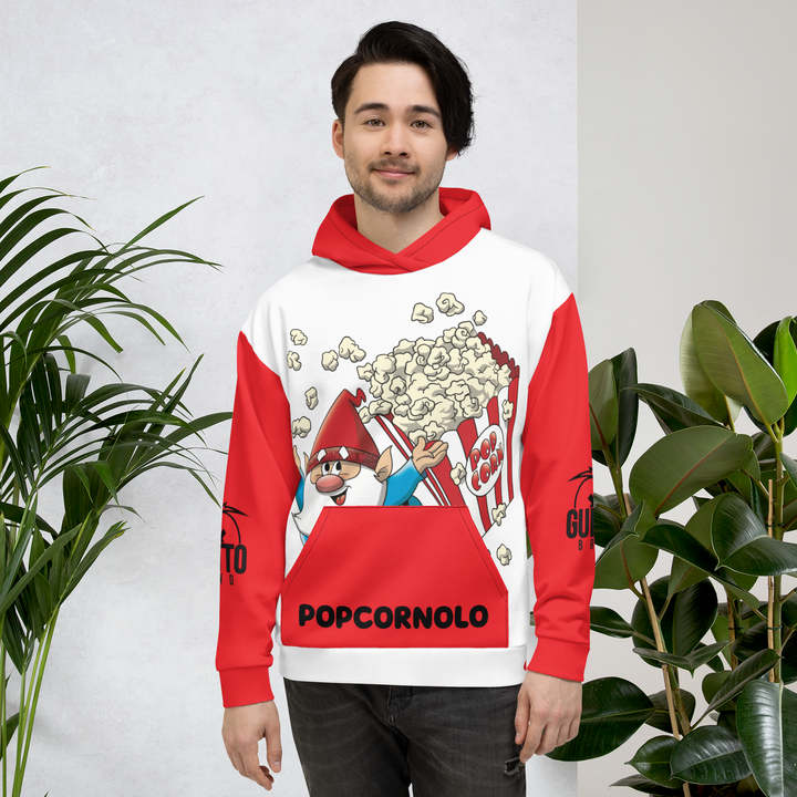 Felpa con cappuccio Uomo/Donna POPCORNOLO - Gufetto Brand