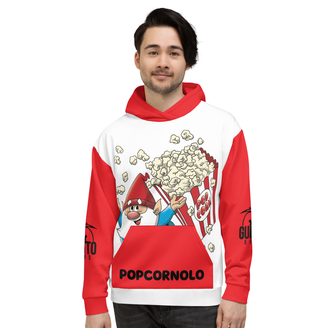 Felpa con cappuccio Uomo/Donna POPCORNOLO - Gufetto Brand