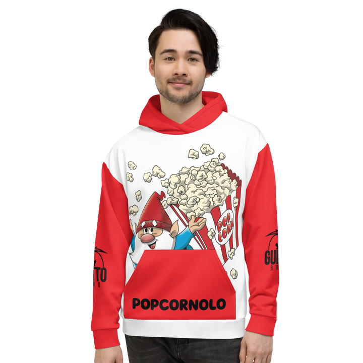 Felpa con cappuccio Uomo/Donna POPCORNOLO - Gufetto Brand