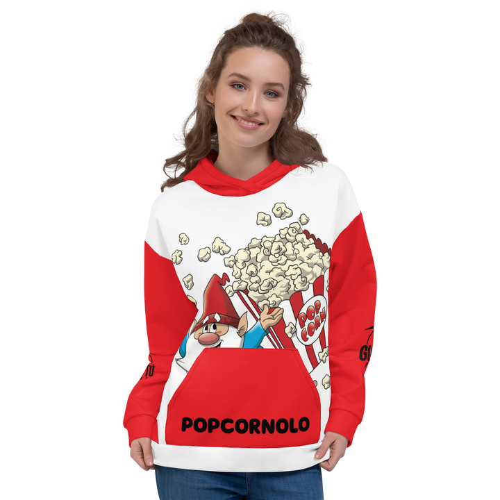 Felpa con cappuccio Uomo/Donna POPCORNOLO - Gufetto Brand