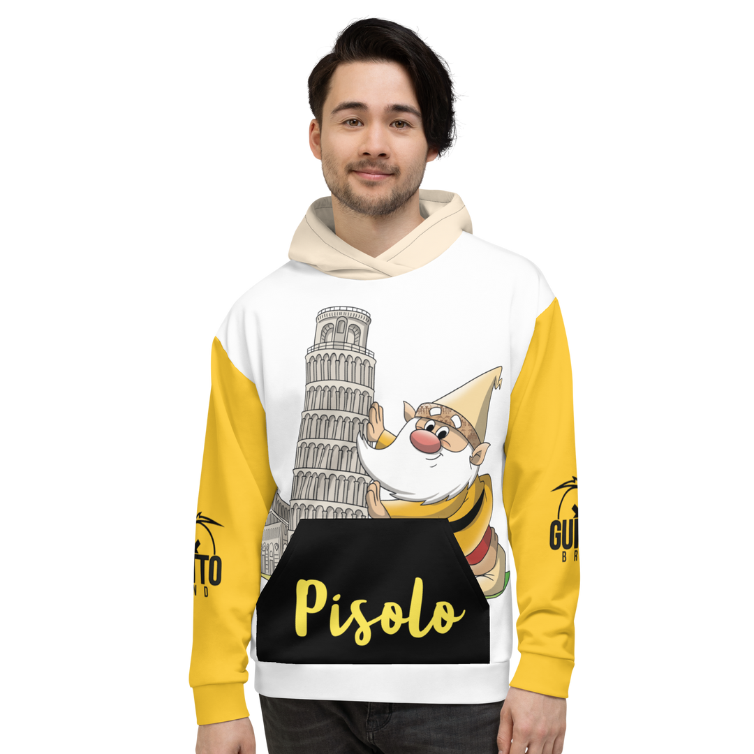 Felpa con cappuccio Unisex Uomo/Donna PISOLO - Gufetto Brand