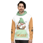 Felpa con cappuccio Unisex Uomo/Donna ANSIOLO TWO - Gufetto Brand