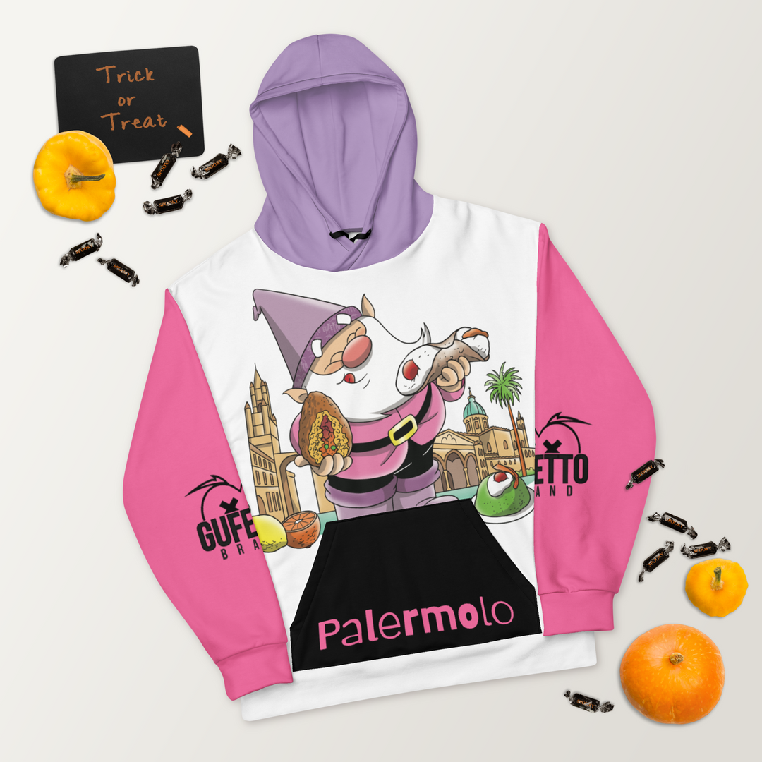 Felpa con cappuccio Unisex Uomo/Donna PALERMOLO - Gufetto Brand