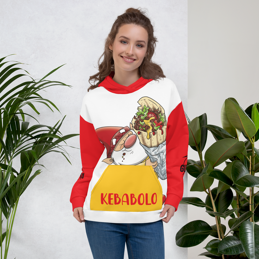 Felpa con cappuccio Uomo/Donna KEBABOLO - Gufetto Brand