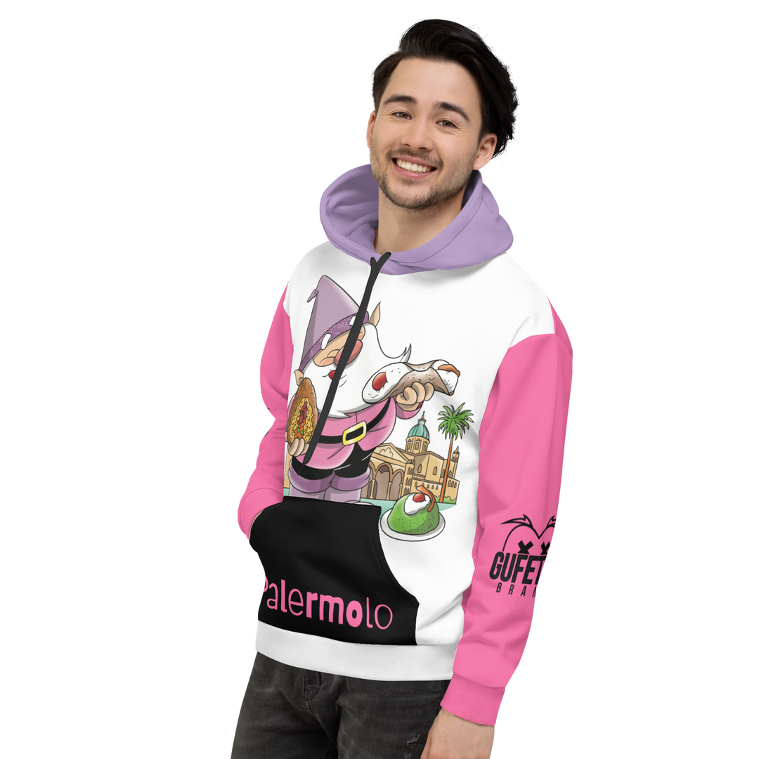 Felpa con cappuccio Unisex Uomo/Donna PALERMOLO - Gufetto Brand