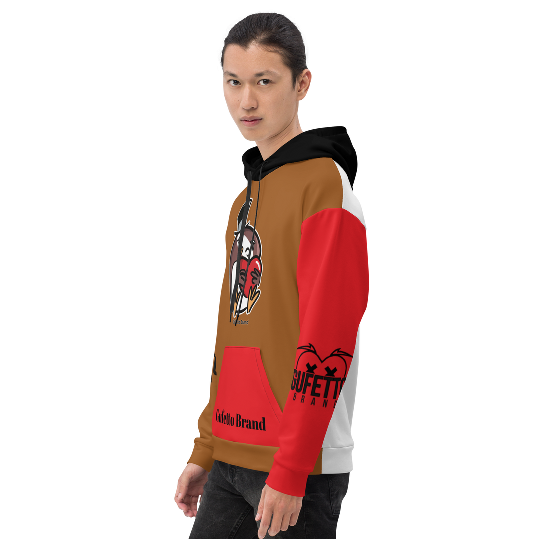 Felpa con cappuccio Uomo/Donna GUFETTO CUORE - Gufetto Brand