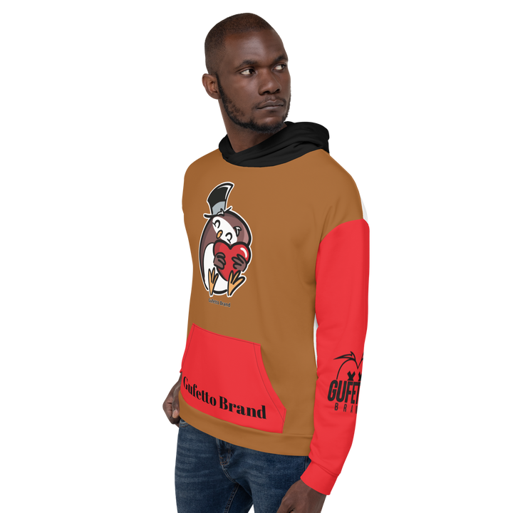 Felpa con cappuccio Uomo/Donna GUFETTO CUORE - Gufetto Brand