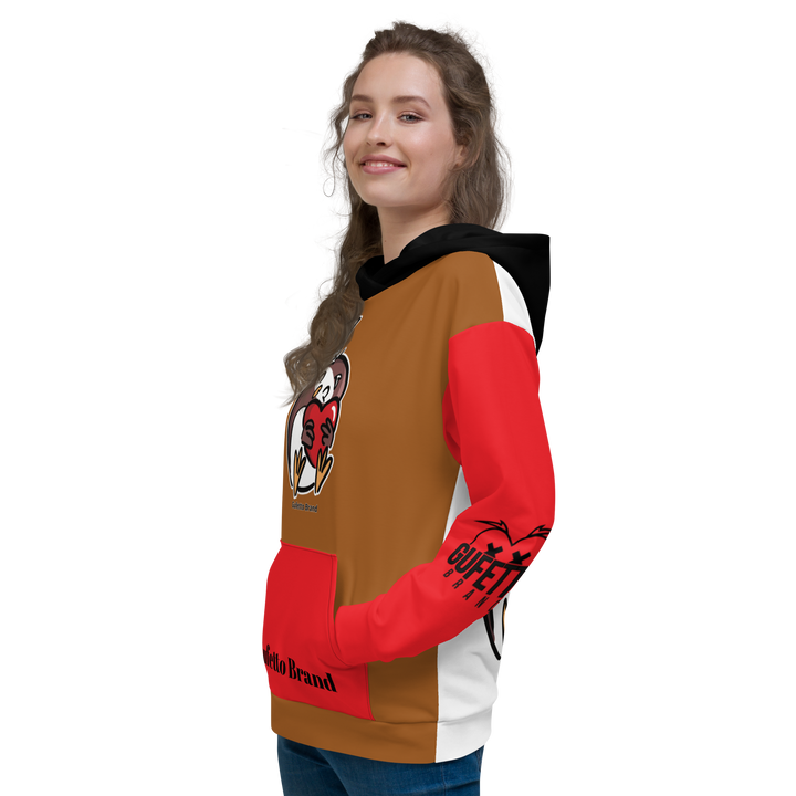 Felpa con cappuccio Uomo/Donna GUFETTO CUORE - Gufetto Brand