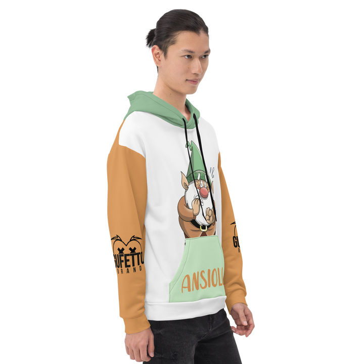 Felpa con cappuccio Unisex Uomo/Donna ANSIOLO TWO - Gufetto Brand