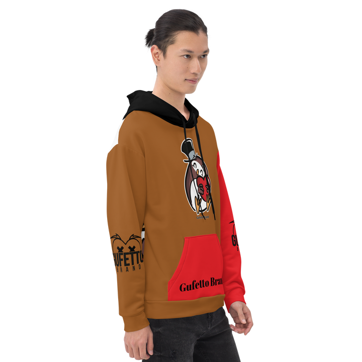 Felpa con cappuccio Uomo/Donna GUFETTO CUORE - Gufetto Brand