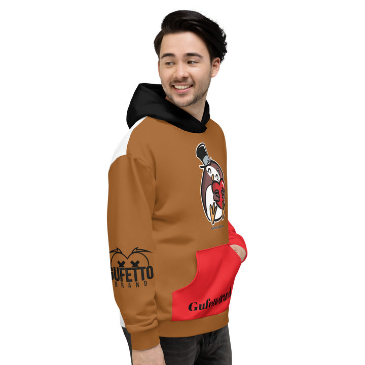 Felpa con cappuccio Uomo/Donna GUFETTO CUORE - Gufetto Brand
